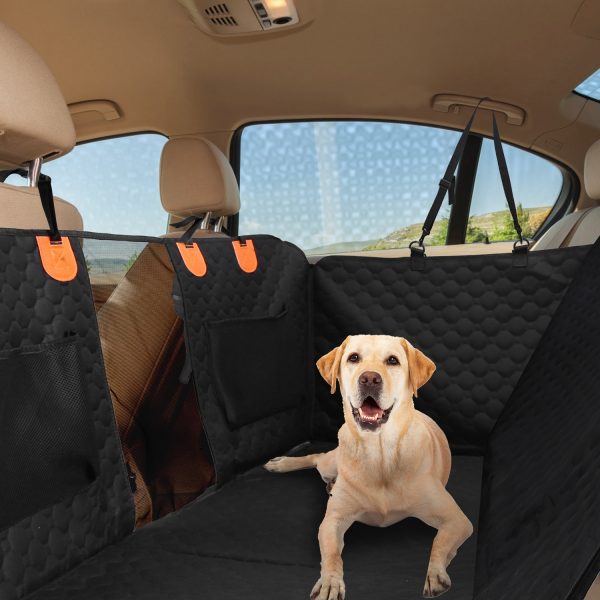 Waterproof Dog Car Seat Cover with Mesh Window – Black - Image 8