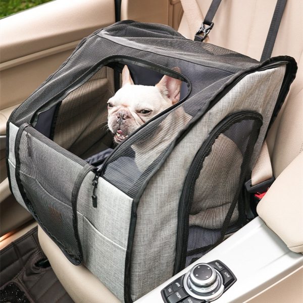 Foldable Waterproof Dog Car Mat – Gray, L - Image 2