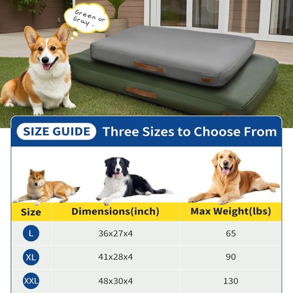Inflatable Waterproof Dog Travel Mat – Green, L - Image 2