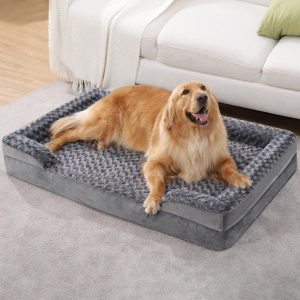 Washable Supportive Dog Sofa Bed - Gray, XL