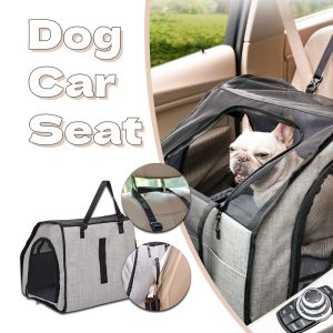 Foldable Waterproof Dog Car Mat – Gray, L