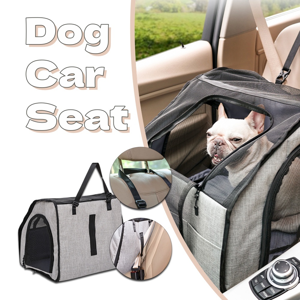Foldable Waterproof Dog Car Mat – Gray, L