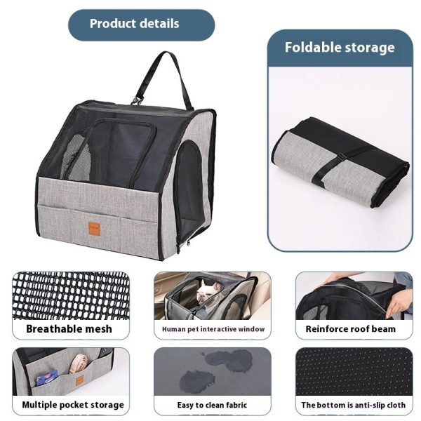 Foldable Waterproof Dog Car Mat – Gray, L - Image 3